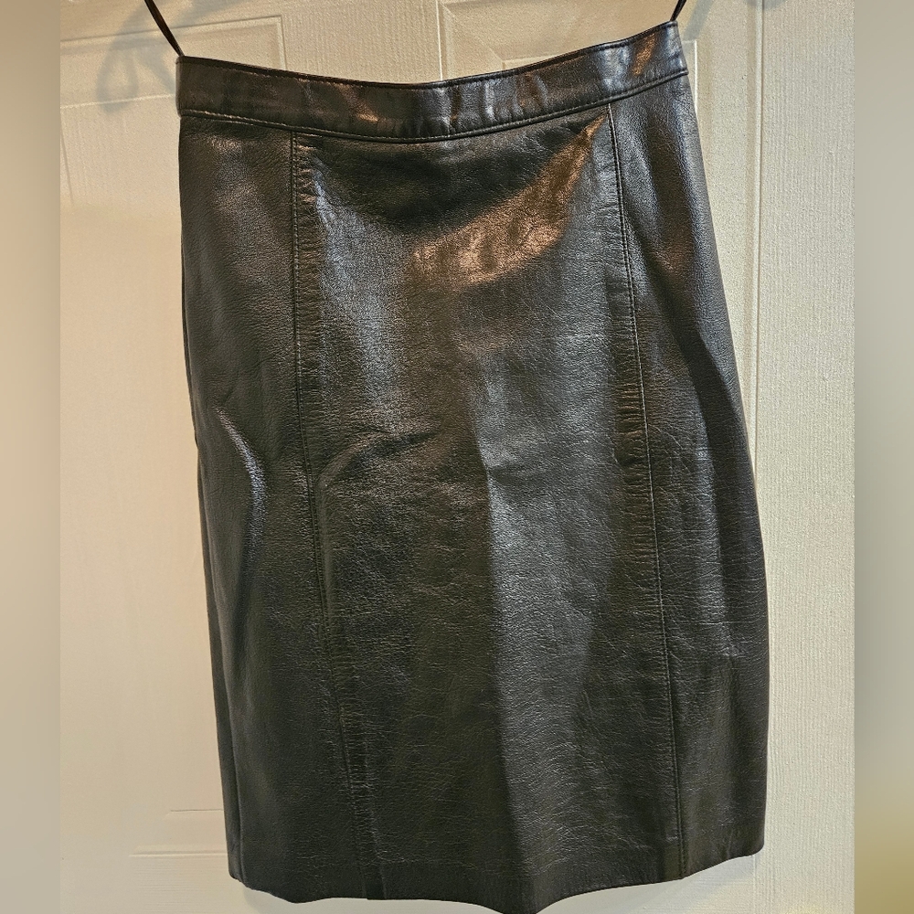 VINTAGE Leather Skirt